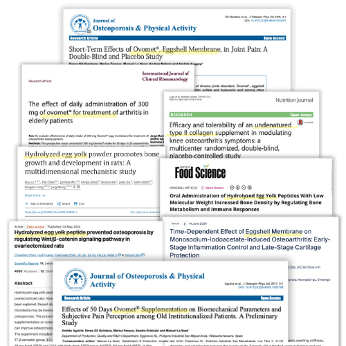 Peer-reviewed articles and clinical research on the Ovomet formula